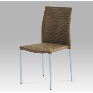 Artium Židle alu / umělý ratan stohovatelná - SOF039