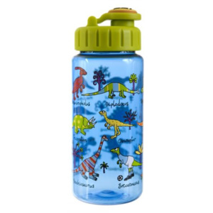 Tyrrell Katz Dětská láhev s brčkem Dinosauři - tritan 400 ml