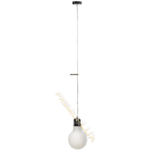Lampada Designe Stropní závěsné svítidlo AMANDA 230x1500mm 1xE27 bílé sklo, kov