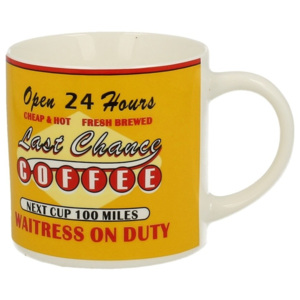 Žlutý porcelánový hrnek Duo Gift Coffee, 430 ml