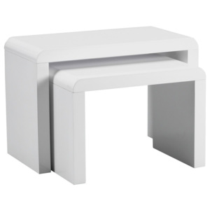 Sada 2 bílých konferenčních stolků Design Twist Cuttack
