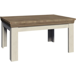 Konferenční stolek ROYAL LN2 - bílá sosna skandinávská/dub divoký