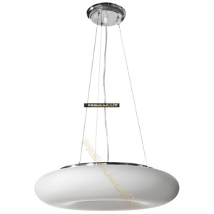 Lampada Designe Stropní závěsné svítidlo DOMENICA 420x1500mm 3xE27 bílé sklo, kov