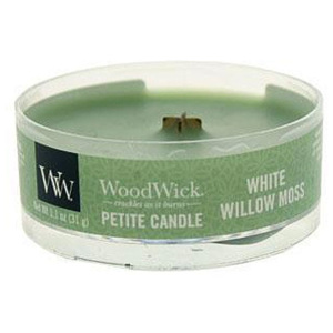 WoodWick – Petite Candle vonná svíčka Vrba a mech 31 g