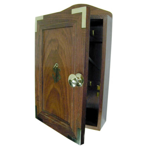 SEA Club Skříňka na klíče dřevěná 16,5 x 7 x 28,5 cm 7505