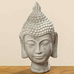 Dekorace Buddha hlava Boltze beton 27cm