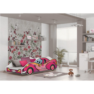 Dětská postel AUTO DRIVER + matrace + rošt ZDARMA, 90x180, VZOR 06