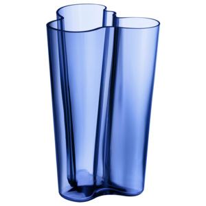 Váza Alvar Aalto Iittala 251 mm modrá