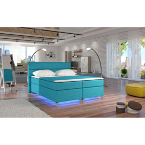 Čalouněná postel BASILIO, bez LED, 180x200, orinoco85