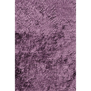 Jutex Kusový koberec s vysokým vlasem Shine Shaggy fialový 050x080 cm