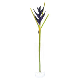 Umělá květina Sia Home Fashion Heliconia fialová 108cm