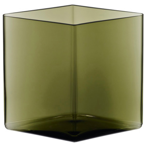 Váza Ruutu Iittala 20,5x18 cm, zelená