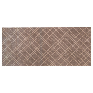 Hnědobéžová rohožka tica copenhagen Lines, 67 x 150 cm