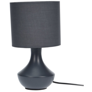Lampička stolní, keramická - barva tmavě šedá