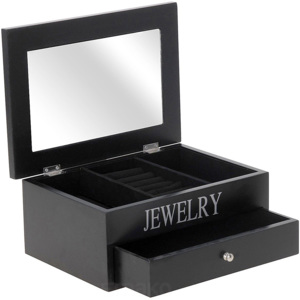 Dřevěná skříňka na šperky JEWELRY