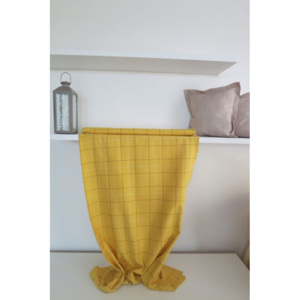 Indická bavlna tkaná UNI žlutá, Velikost Š.150 cm