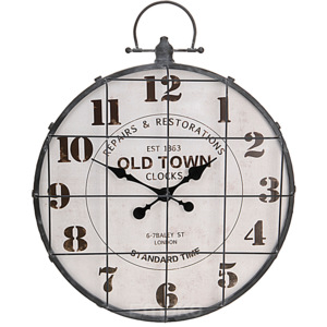 Nástěnné hodiny OLD TOWN - kulaté, Ø 48 cm