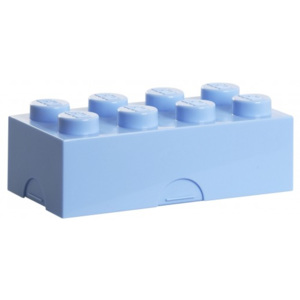 Lego box na svačinu - bledě modrá