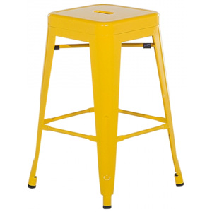 Žlutá barová stolička 60 cm - CABRILLO