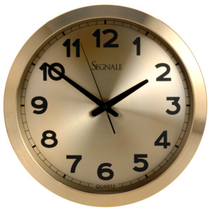 Nástěnné hodiny SEGNALE - kulaté, hliník Ø 40 cm