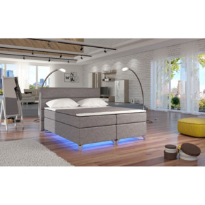 Čalouněná postel BASILIO, bez LED, 160x200, sawana21