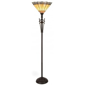ClayreC Stojací lampa Tiffany Iris 5LL-5763