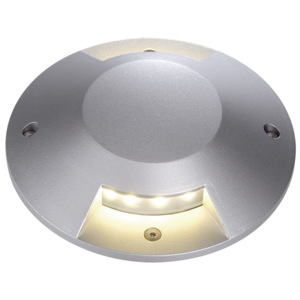 LA 227372 Kryt pro BIG LED PLOT kruhový stříbrnošedý 2 průzory - BIG WHITE