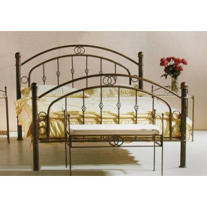 Kovová postel ELIZABET Povrchová úprava: na přání dle RAL, Rozměr: 80x200 cm