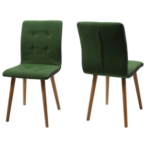 Sada 2 zelených jídelních židlí Actona Frida