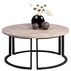 Artenat Konferenční stolek New York, 80 cm černá / beton