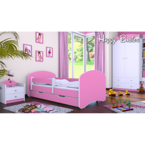 Happy Babies | dětská postel Happy babies růžová| 180x90 cm | lamino