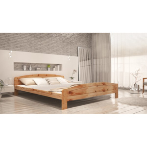Dřevěná postel KOLORADO s roštem - přírodní - lak