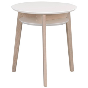 Konferenční stolek s konstrukcí ze světlého dubového dřeva Folke Rodeo, ⌀ 50 cm