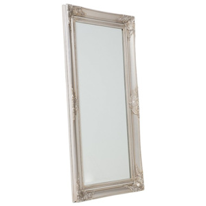 Stříbrné nástěnné zrcadlo 50x100 cm GARDES