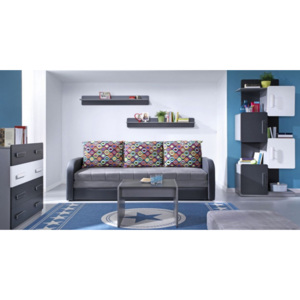 Obývací pokoj Lido - Sestava D + rozkládací pohovka - více barevných variant