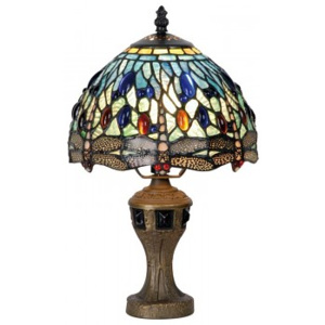 ClayreC Stolní lampa Tiffany Libellen 5LL-9891