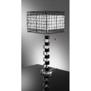 OR LA 4-1090/1 Stolní lampa 1x60W E27 chrom/křišťálové sklo, výška 76cm - ORION