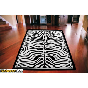 Kusový koberec PP Zebra černobílý 140x190, Velikosti 140x190cm