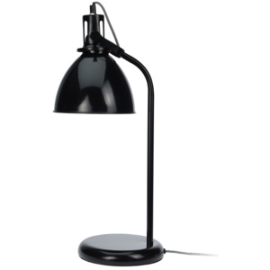 Kovová stolní lampička stojací na stůl - barva černá