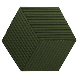 BeeDesign Nástěnné korkové panely Stripe Dark Green