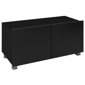 TV stolek BRINICA 100, černá/černý lesk