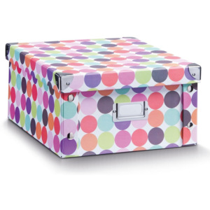 Box pro skladování, 31x26x14 cm, téma - tečky, ZELLER
