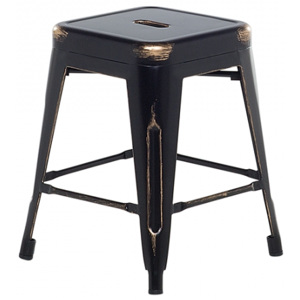 Černo-zlatá barová stolička 46 cm - CABRILLO