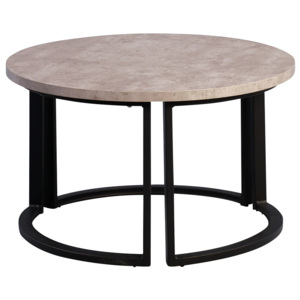 Artenat Konferenční stolek New York, 60 cm černá / beton