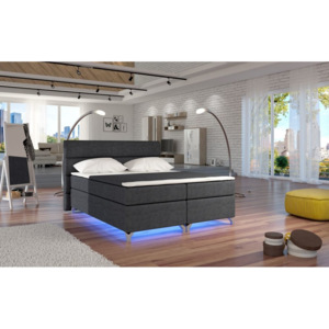 Čalouněná postel BASILIO, bez LED, 180x200, sawana05