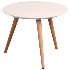 Artenat Konferenční stolek Corro, 50 cm dřevo / bílá