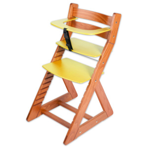 Hajdalánek Rostoucí židle ANETA - malý pultík (třešeň, žlutá) ANETATRESENZLUTA