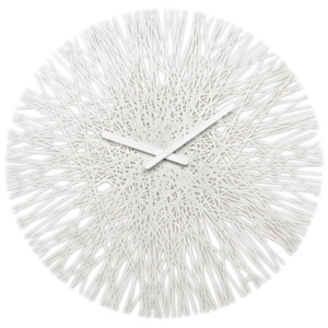 Nástěnné hodiny Koziol Silk bílé 45cm