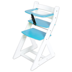 Hajdalánek Rostoucí židle ANETA - malý pultík (bílá, modrá) ANETABILAMODRA