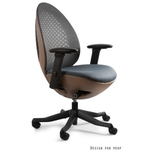Kancelářská židle Olive s hnědým základem